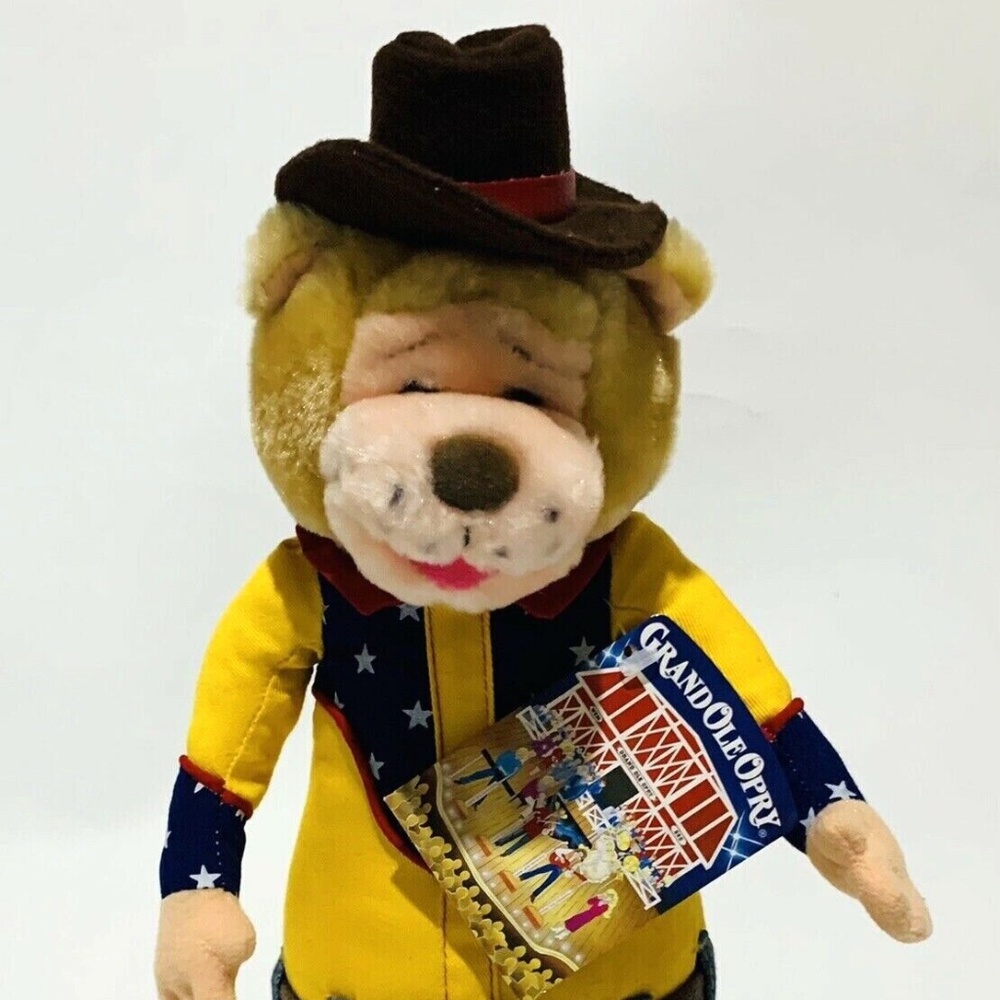 Grand Ole Opry Plush Bear Cowboy Hat Souvenir Collectible Gift‎ Stuffed Animal